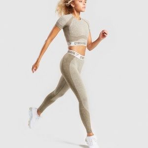 Gymshark Flex Leggings - Khaki/Sand